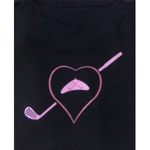 T-SHIRT NOIR COEUR 