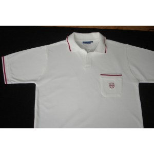 POLO HOMME " BIRDIE" BLANC